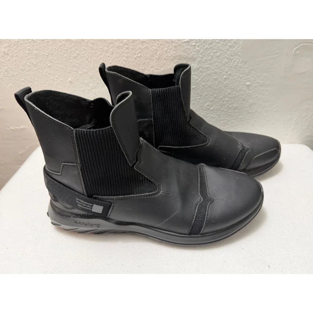 Soulsfeng New York Mens Black High Top Chelsea Sneaker Boots S230218 H EUR 46